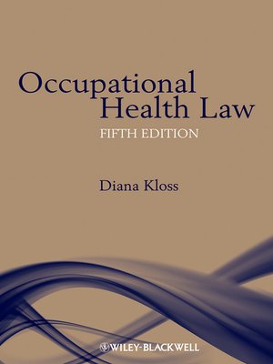 cover image of Occupational Health Law
